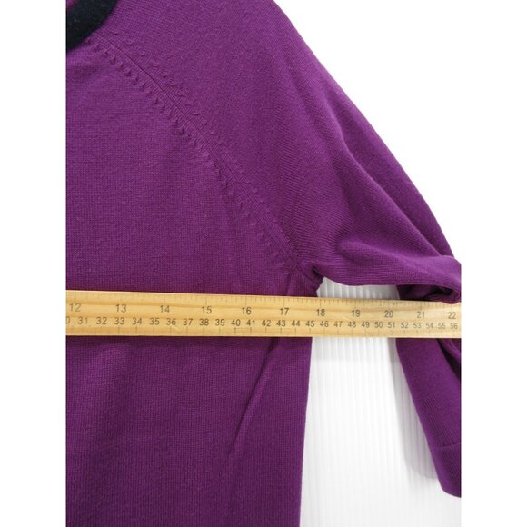 Coach Sweater Large Merino Wool Cardigan Button Up Pockets Knit * - Picture 5 of 12